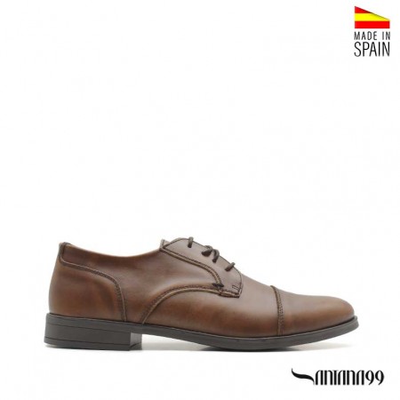 zapatos piel marron hombre​