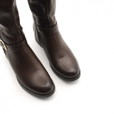 botas altas caña elástica mujer