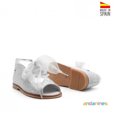 zapatitos plata bebé