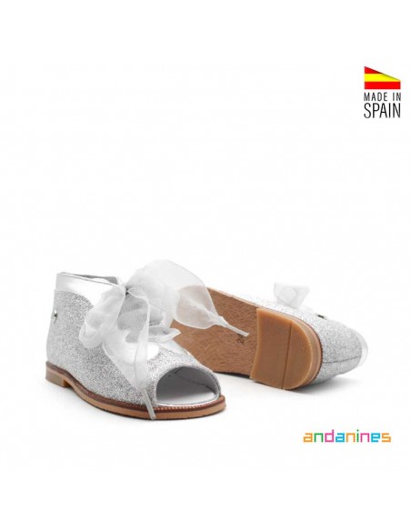 zapatitos plata bebé