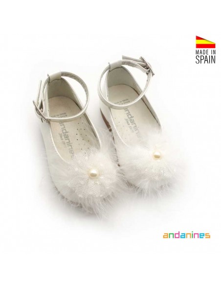 Merceditas piel con adorno