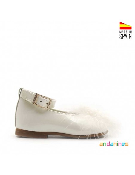 Merceditas blancas para ceremonia