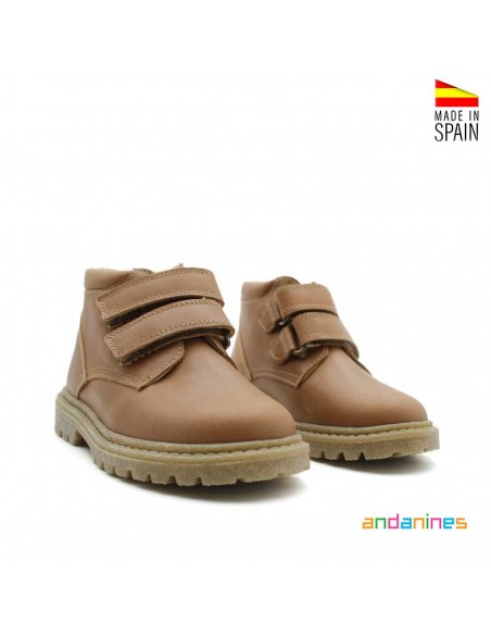 botas piel niño
