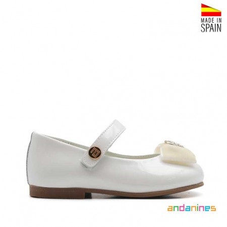 Merceditas blancas para ceremonia