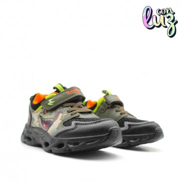 Zapatillas Con Luces Dinosaurio