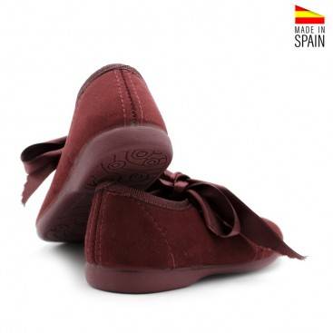 ZAPATOS VESTIR NIÑA BURDEOS