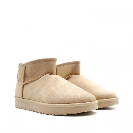 Botines Cozy Mujer Beige