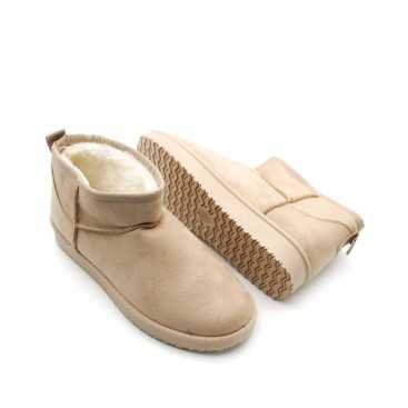 Botines Estilo Australiano Beige