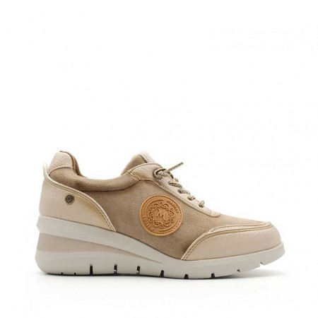 zapatillas taupe mujer