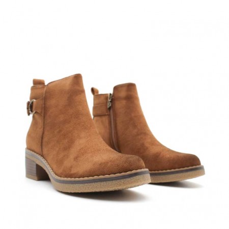 Botines cómodos camel