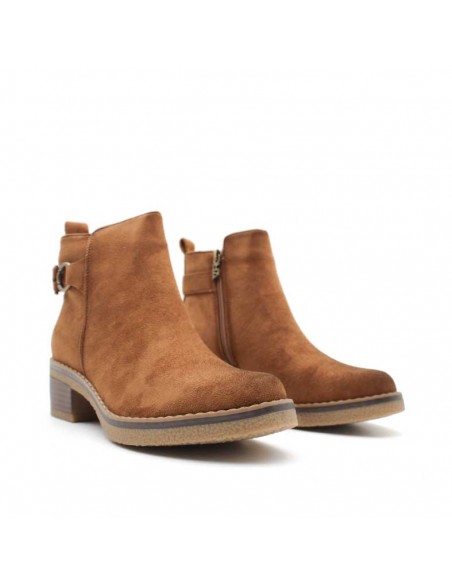 Botines cómodos camel