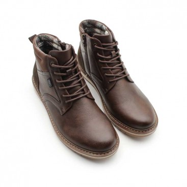 botines marrones hombre