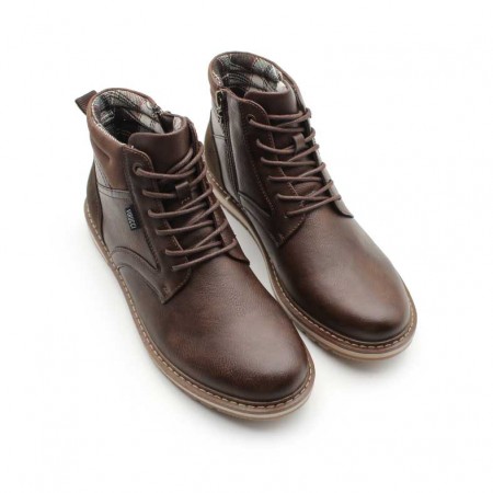 botines marrones hombre