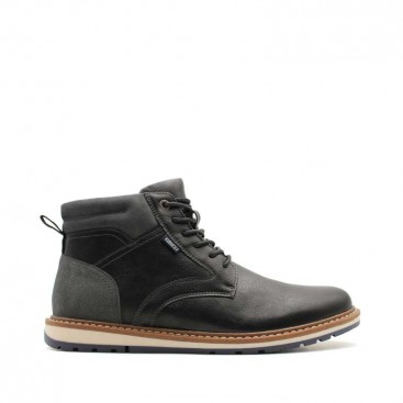 botines negros hombre