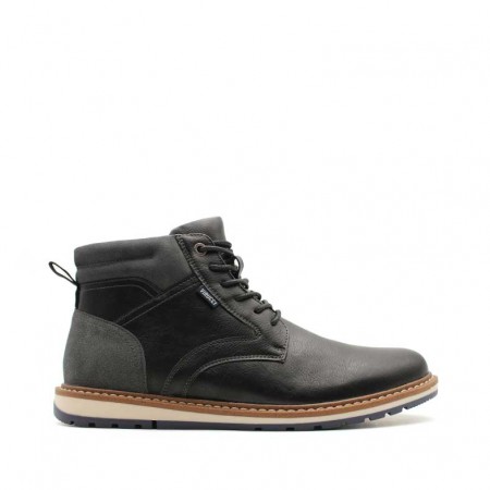 botines negros hombre