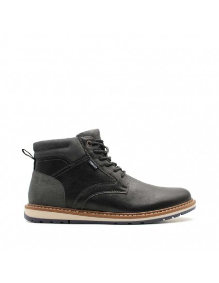 botines negros hombre