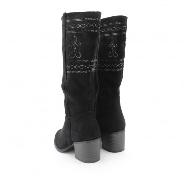 botas camperas tacon mujer​