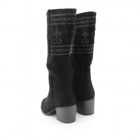 botas camperas tacon mujer​
