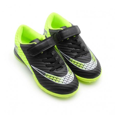 deportivas niño futbol verde fluor