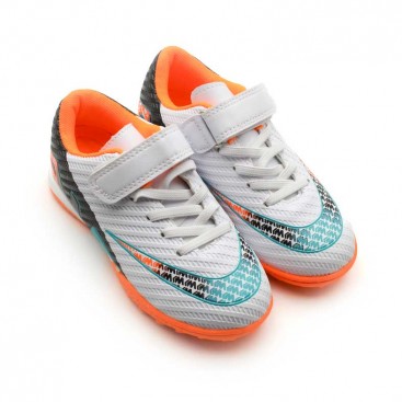 zapatillas blancas futbol niños