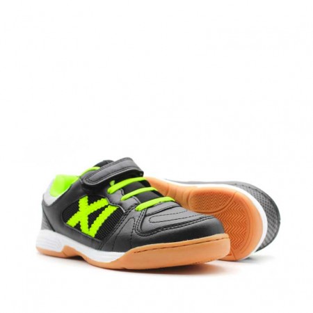 zapatillas negras futbol niño velcro