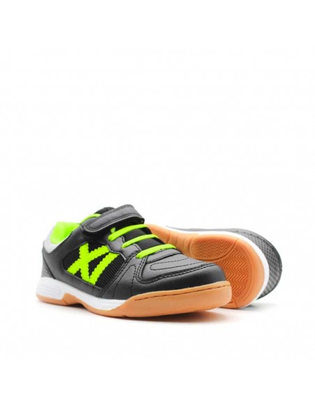 zapatillas negras futbol niño velcro