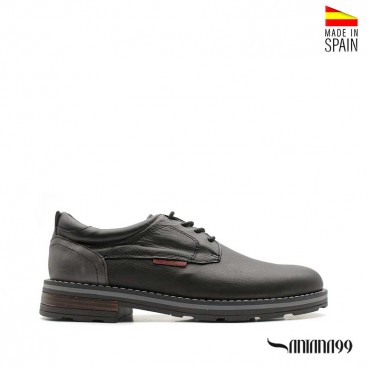 zapatos de piel negro hombre