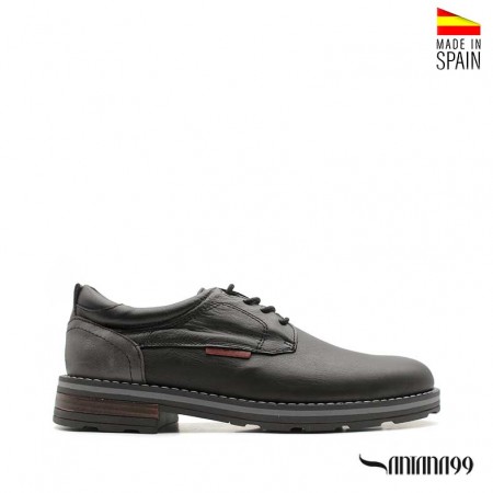 zapatos de piel negro hombre