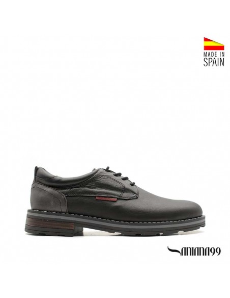 zapatos de piel negro hombre