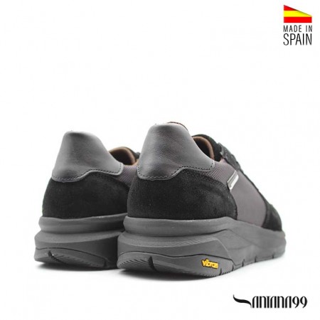 zapatillas casual hombre negras​