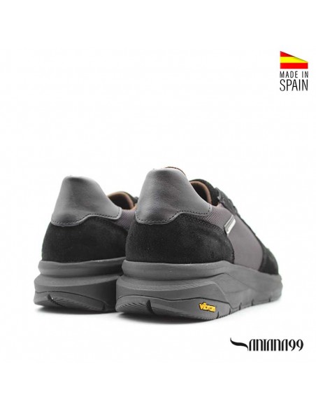 zapatillas casual hombre negras​