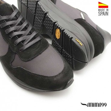 zapatillas hombre negras​