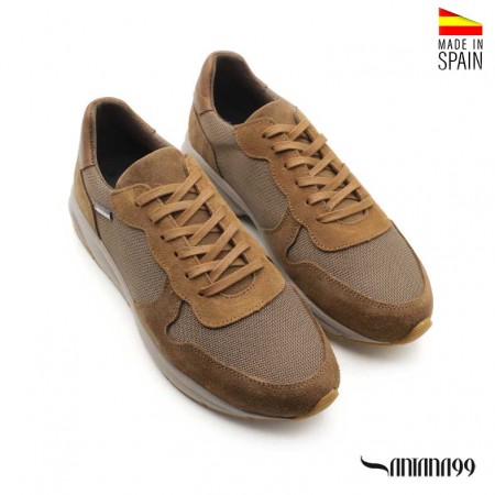 deportivas camel hombre piel