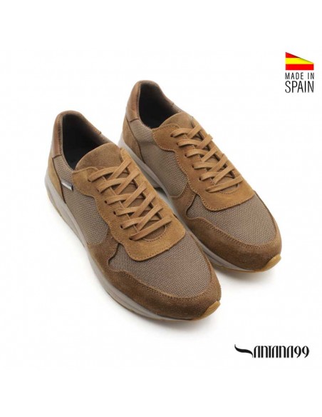 deportivas camel hombre piel