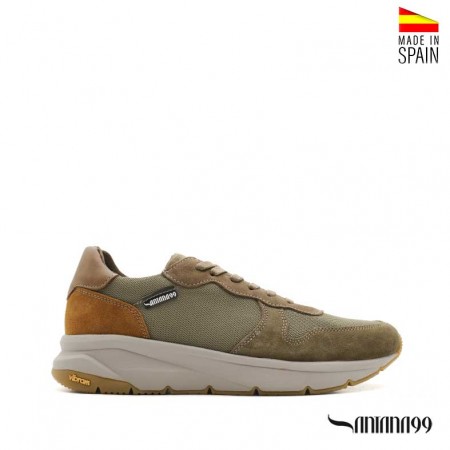 sneakers caqui hombre