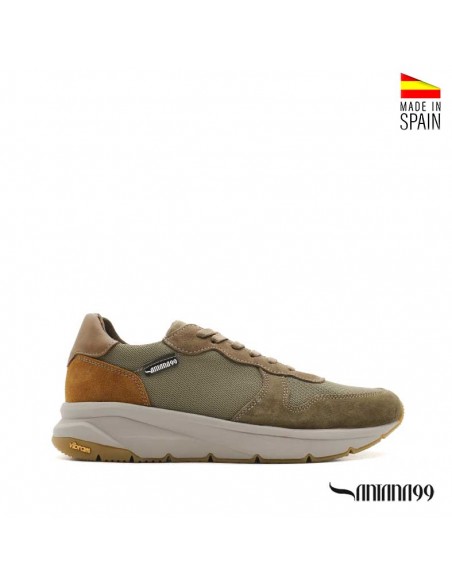 sneakers caqui hombre