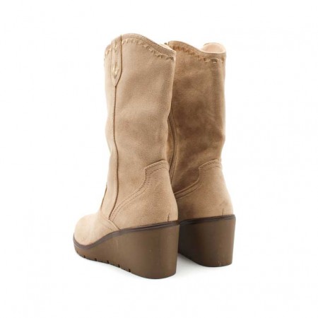 botas altas con cuña mujer