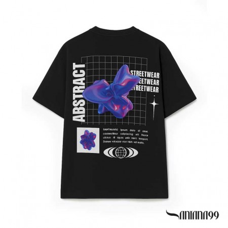 Camiseta Abstracta Negra