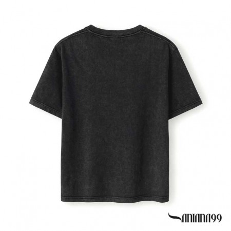 Camiseta negra algodón