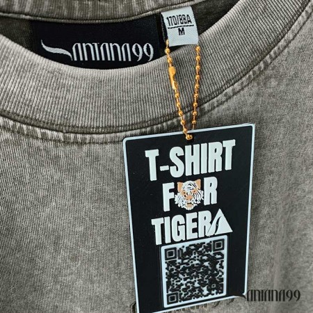 Camiseta gris efecto lavado