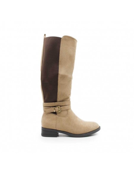 botas con elástico y cremallera