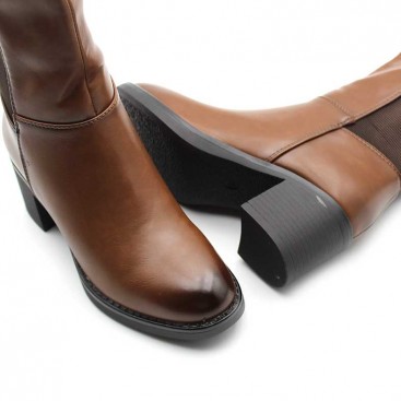 botas caña elastica mujer