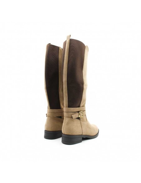 botas beige cómodas