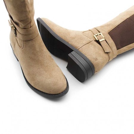 botas altas de antelina