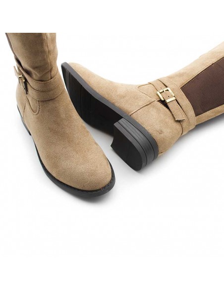 botas altas de antelina