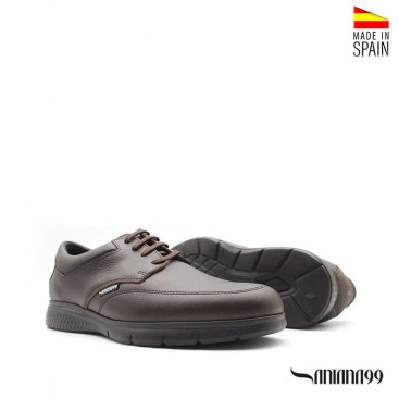 Zapatos marrones de piel para hombre