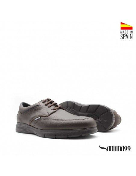 Zapatos marrones de piel para hombre