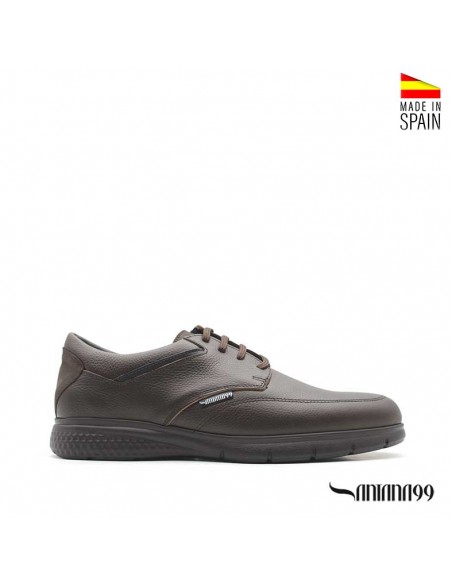 Zapatos de piel marrón hombre
