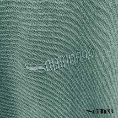 Sudadera básica verde hombre