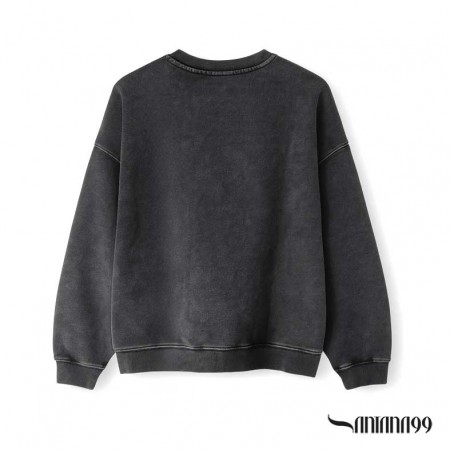 Sudadera negra efecto lavado